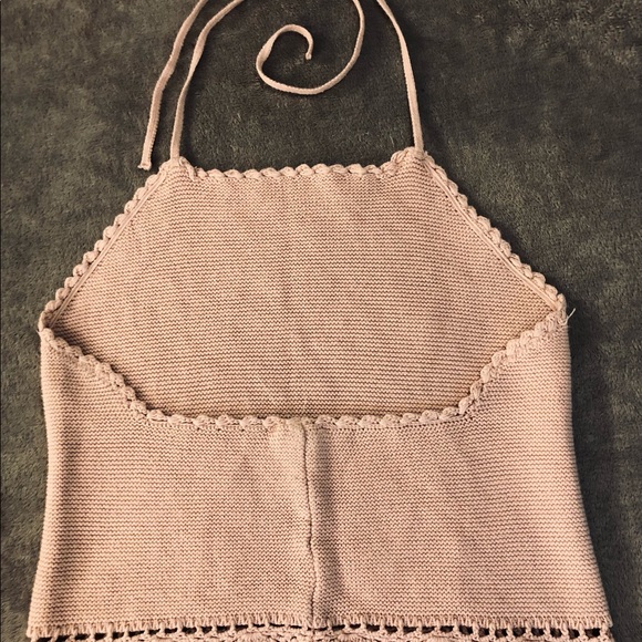 Beautiful crochet knit boho halter top - Picture 2 of 3